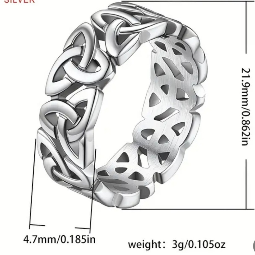 Sterling Silver Trinity Knot Ring - image 4